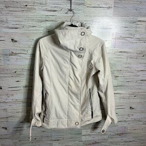Betty Rides Snowboard Ski Jacket Barbie white small S Outdoorsy